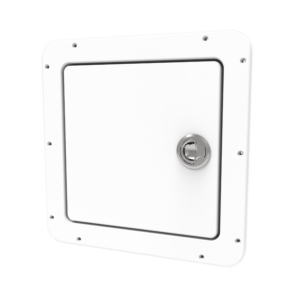 Front angled view of the Removable Latch Door