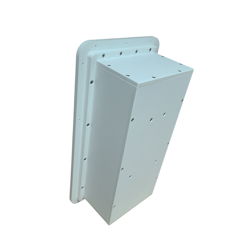 Backside of the Fire Extinguisher Box with mounting features.