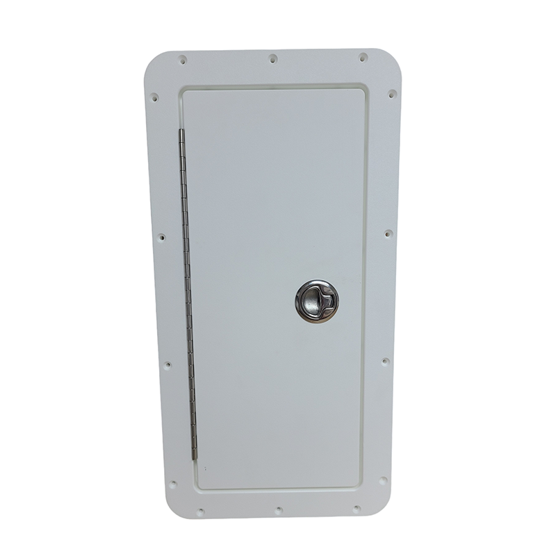 Closed Fire Extinguisher Box made of durable material for marine safety.